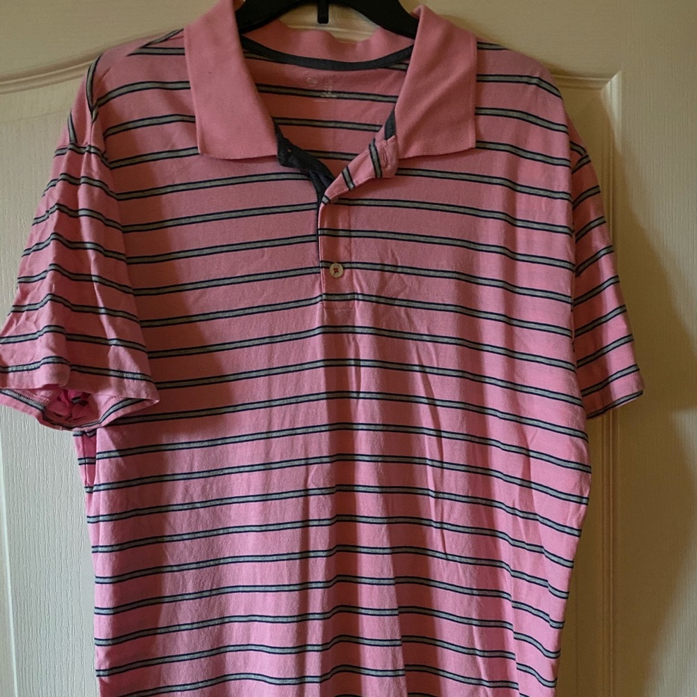 Men’s Pink Stripe Gap Polo Shirt size XL